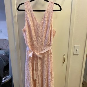 Lane Bryant 14/16 lace dress Soft Pink